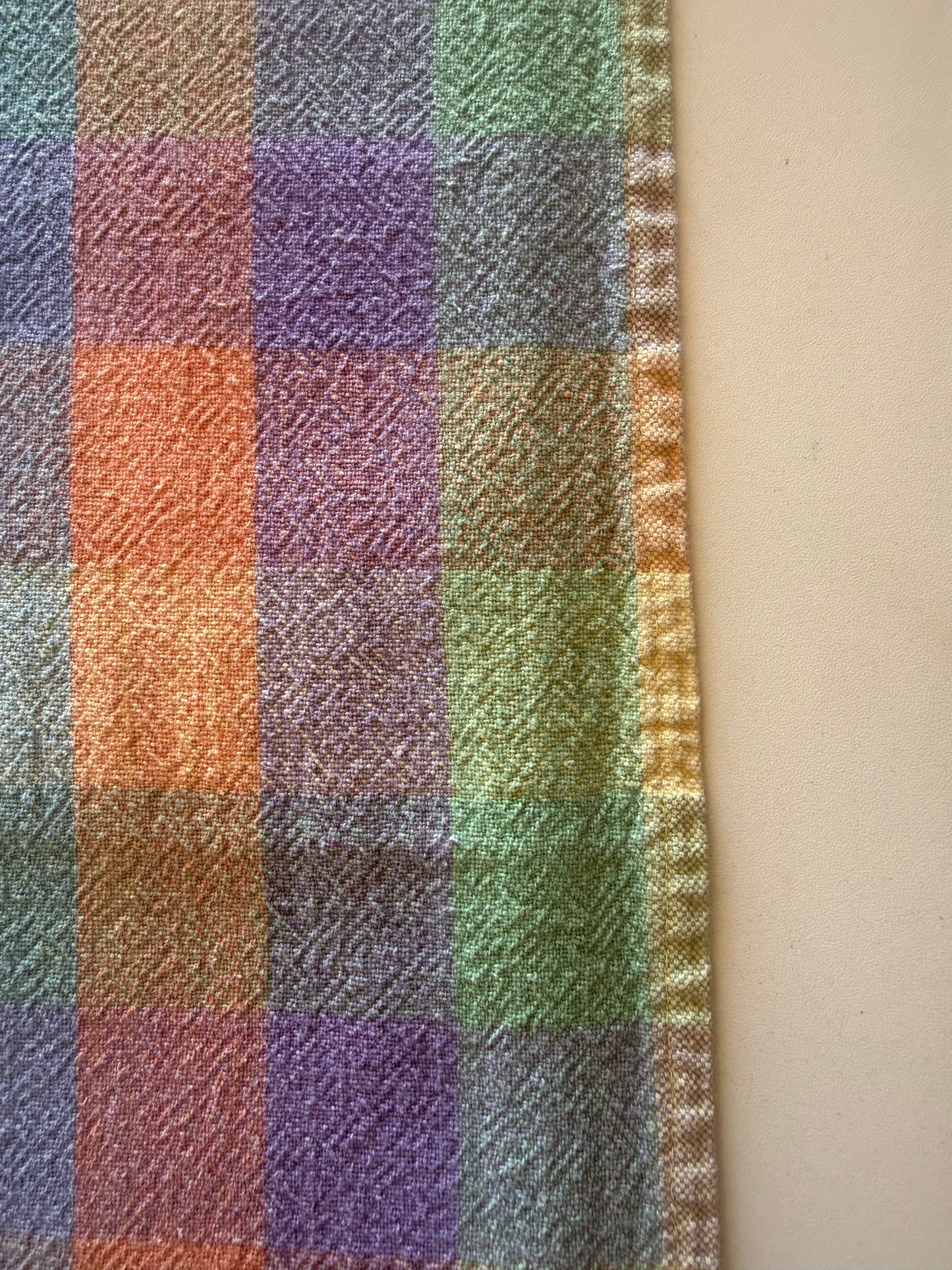 Vintage Checkered Tablecloth
