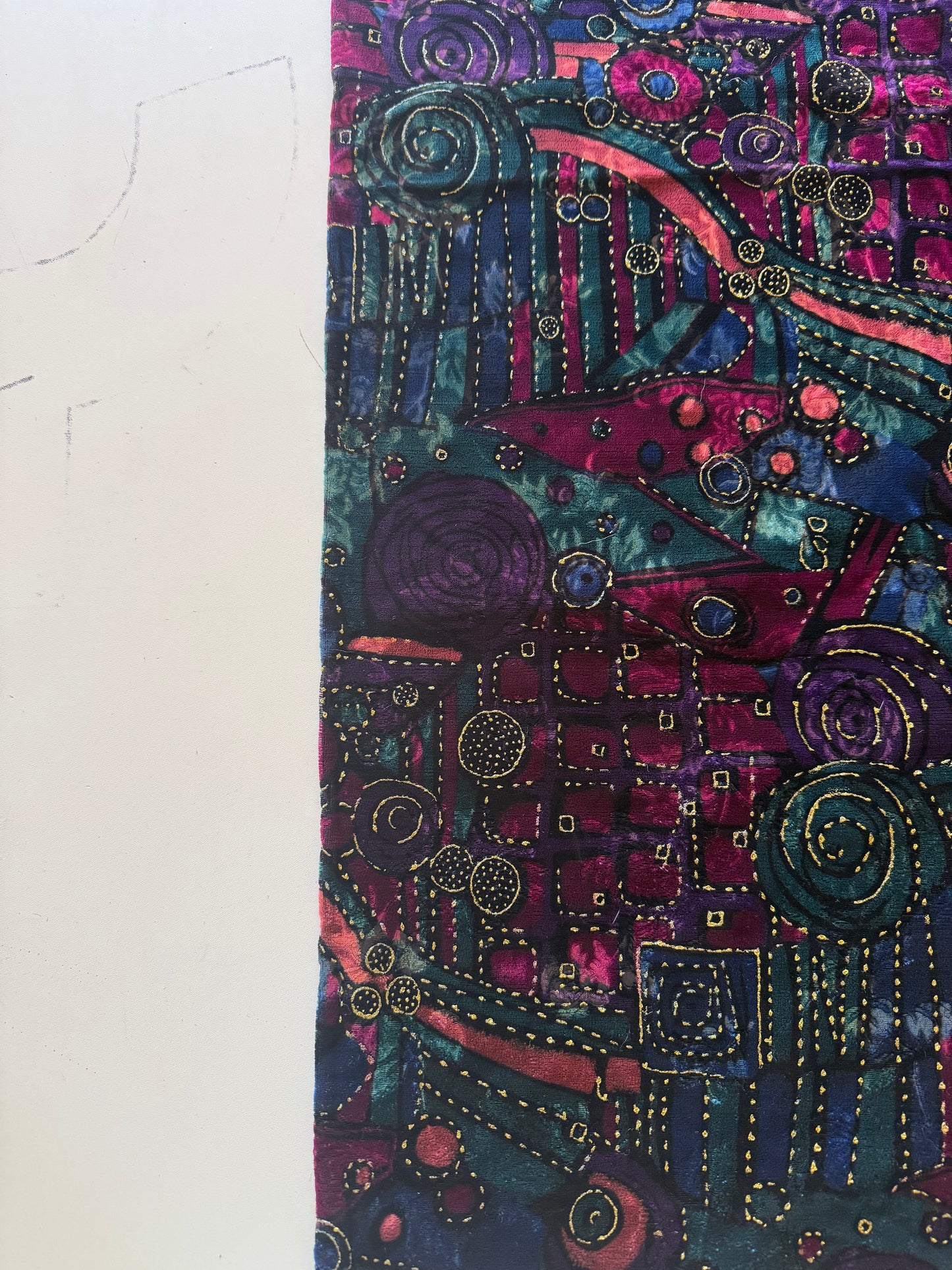 Embossed Velvet Abstract Fabric