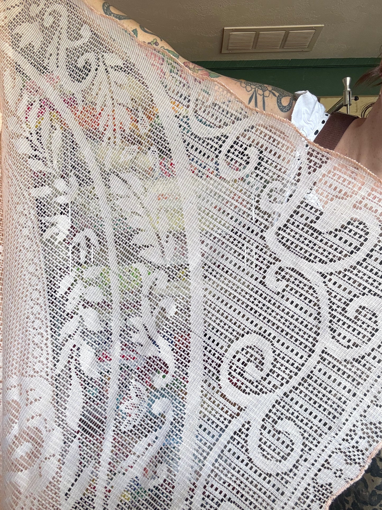 Vintage Peacock Tablecloth