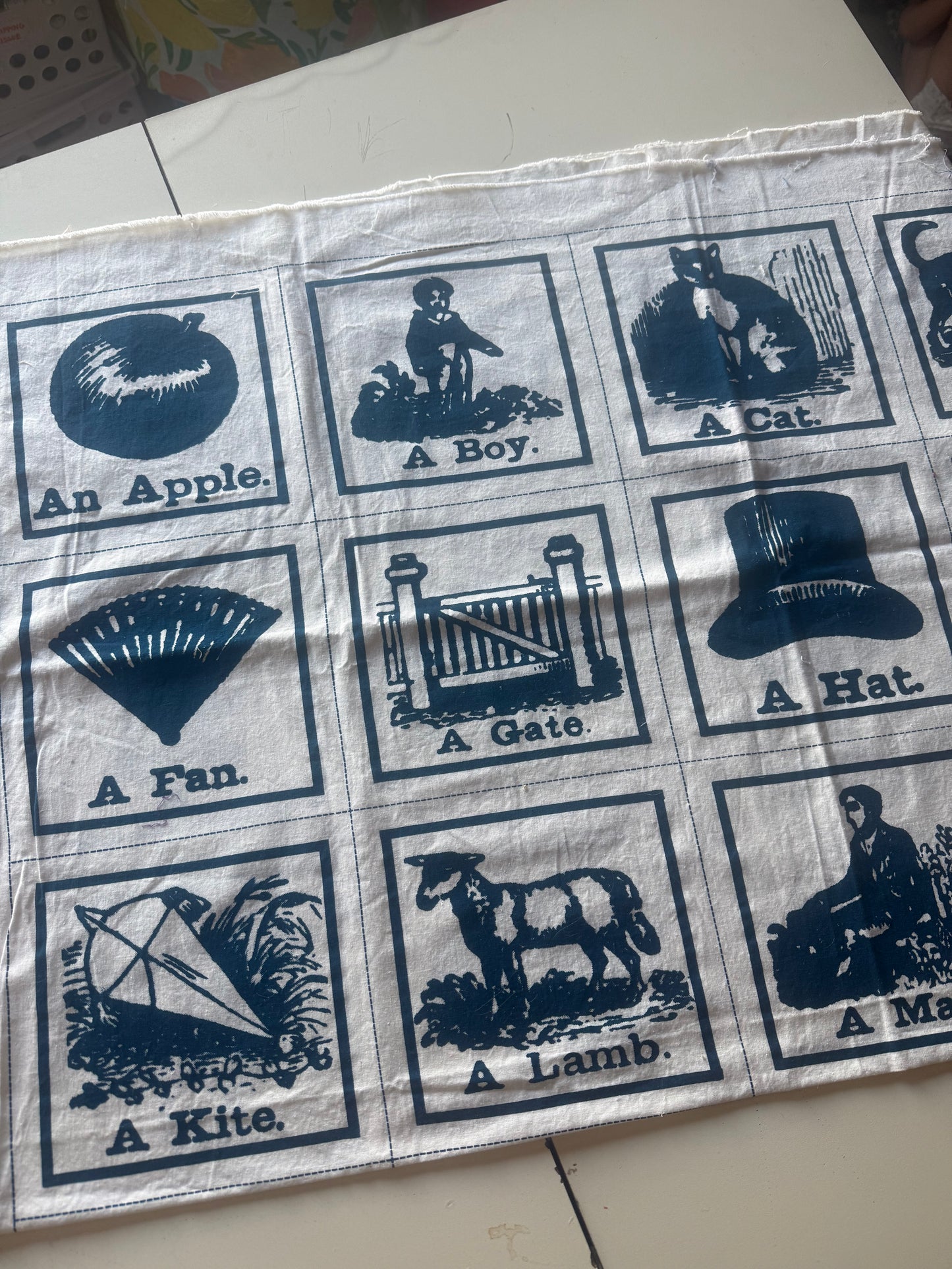 70’s Educational Print Cotton