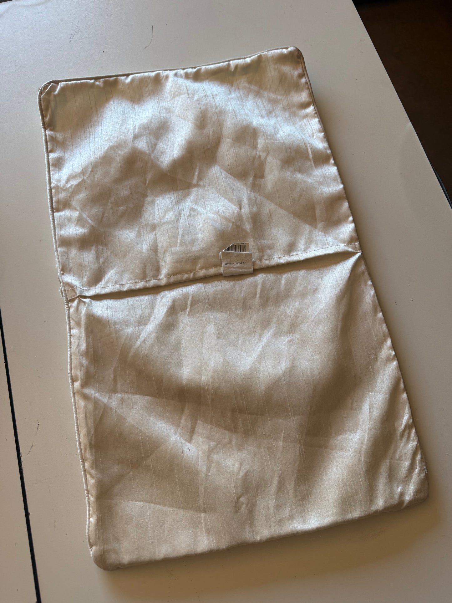 Textured Cream Pillowcase