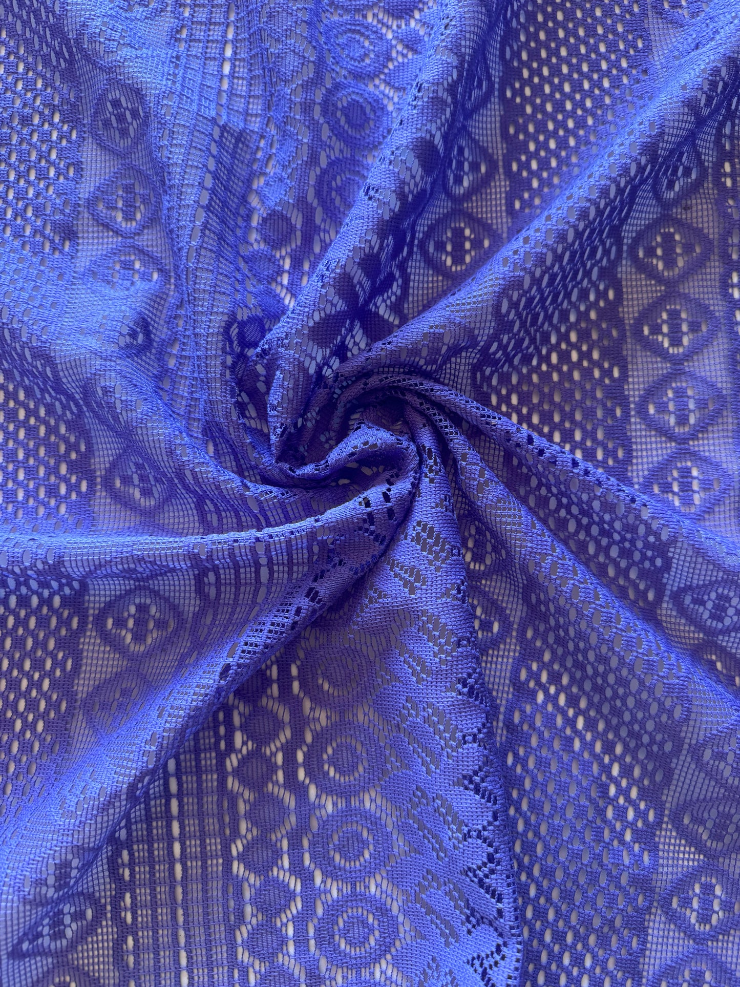 Purple Lace Curtain Panel