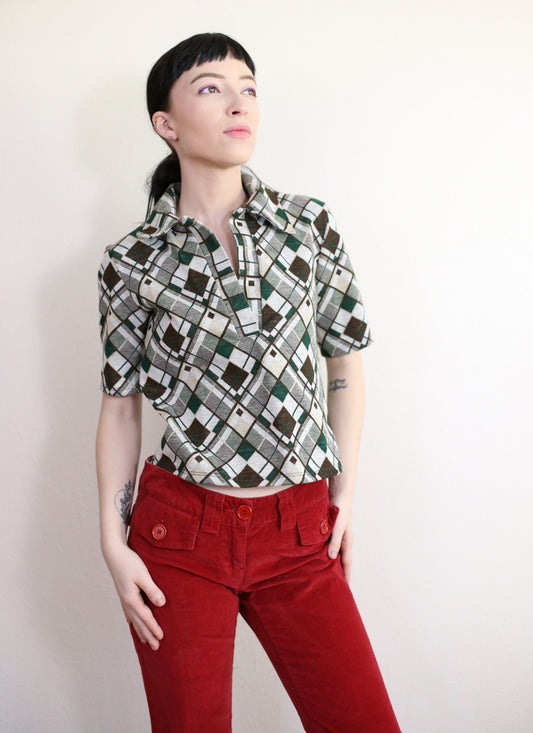 Argyle Top